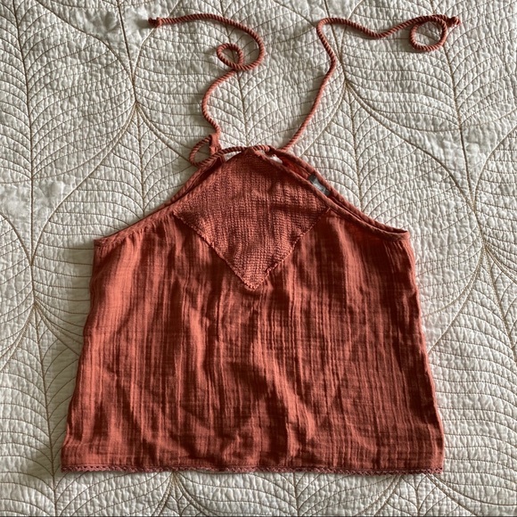 5/$35🍑 AERIE Summer Halter Top Size XS - Picture 2 of 8